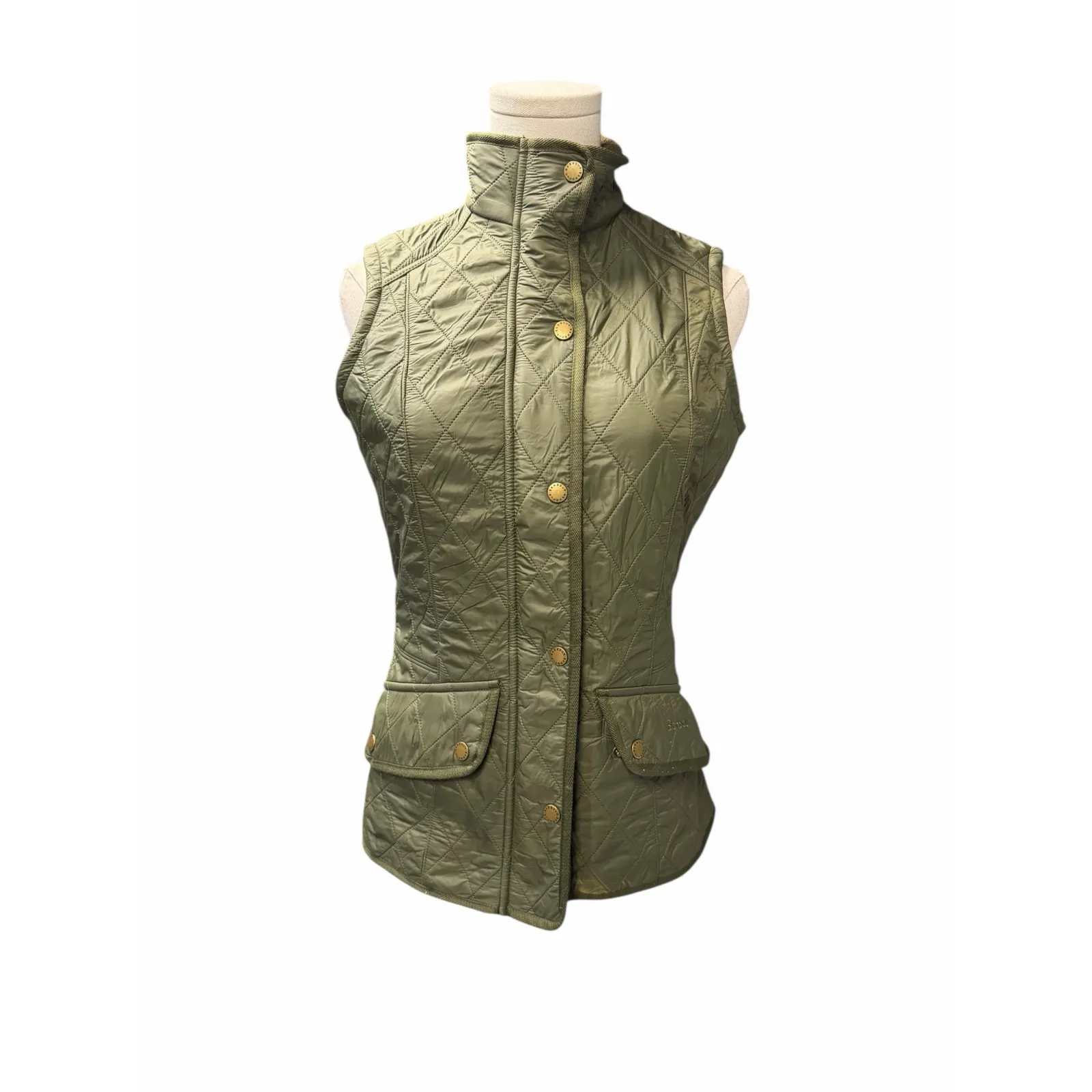 Barbour Cavalry Polarquilt Gilet Olive - Image 5