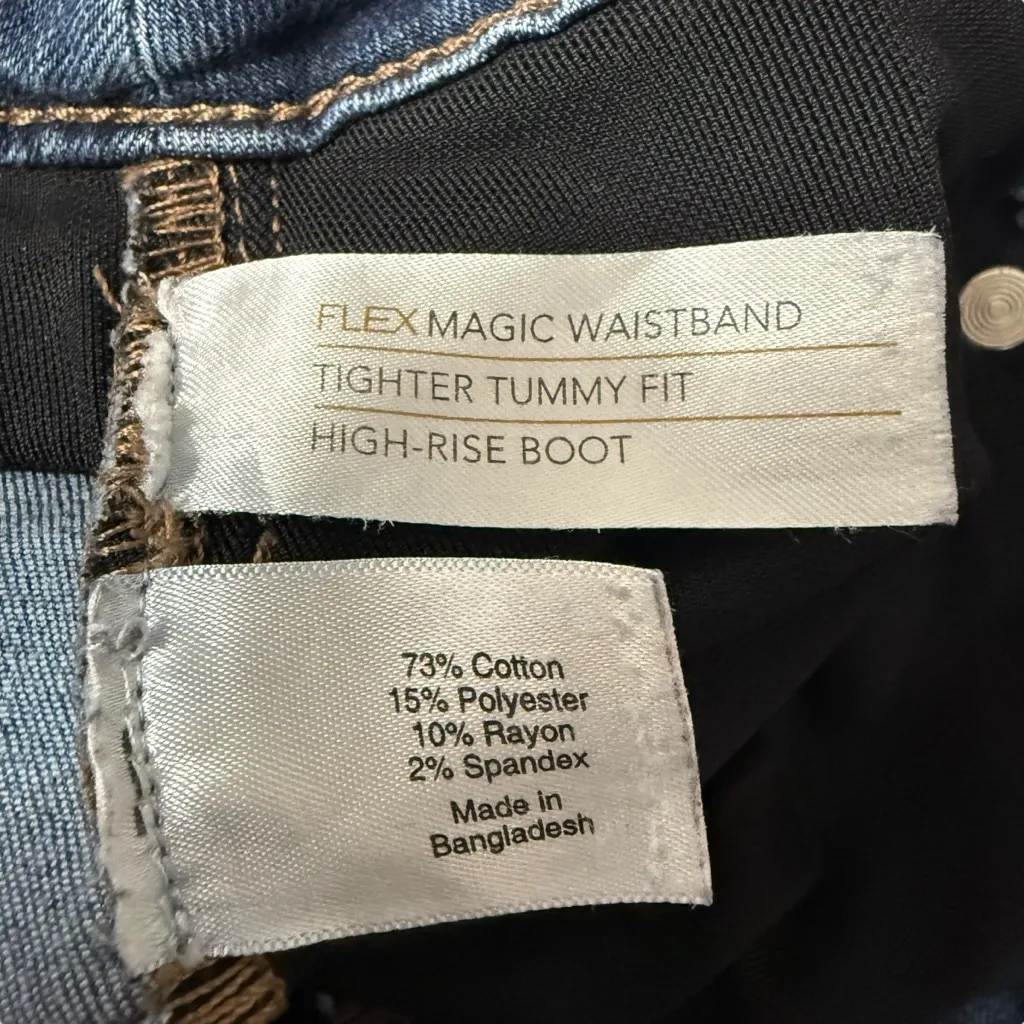 Lane Bryant Flex Magic Waistband High-Rise Boot Jeans Tighter Tummy Fit 16S - Image 8