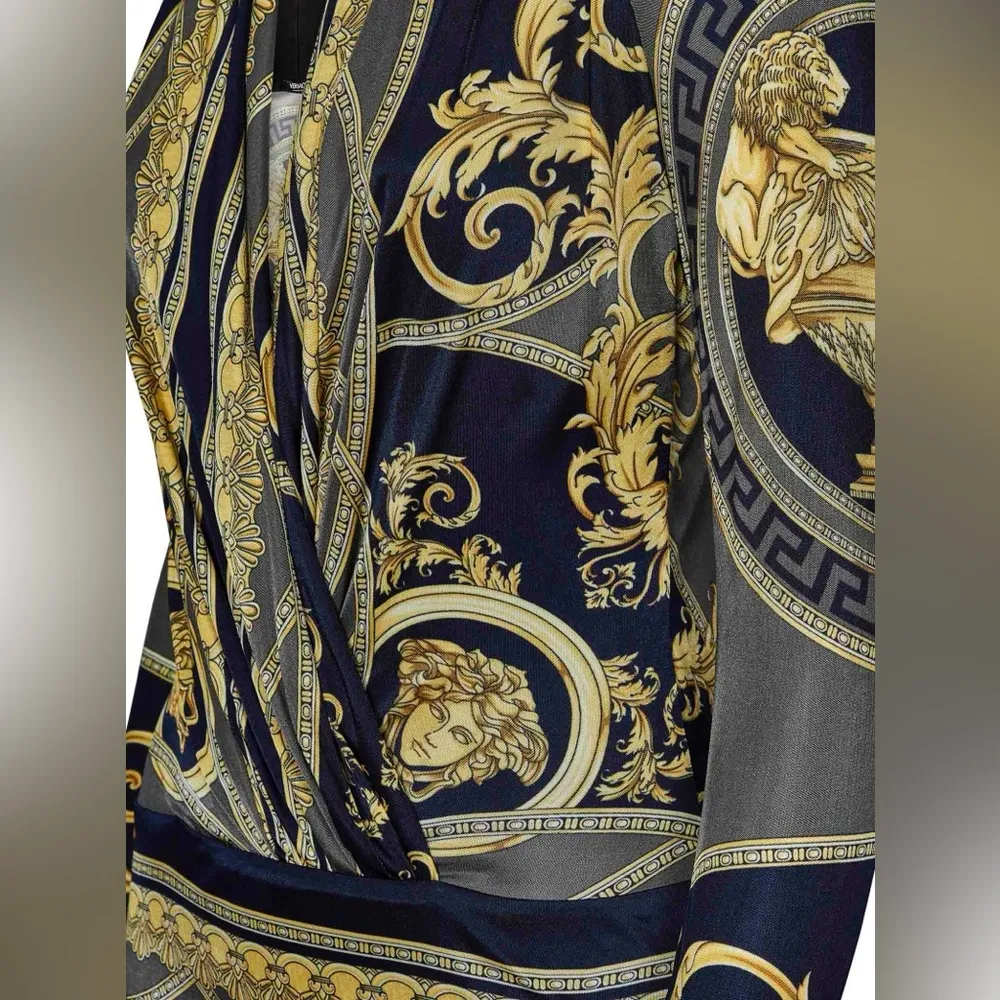 VERSACE LA COUPE DES DIEUX DRAPED BODYSUIT, size 42FR US 10, $1375 - Image 13