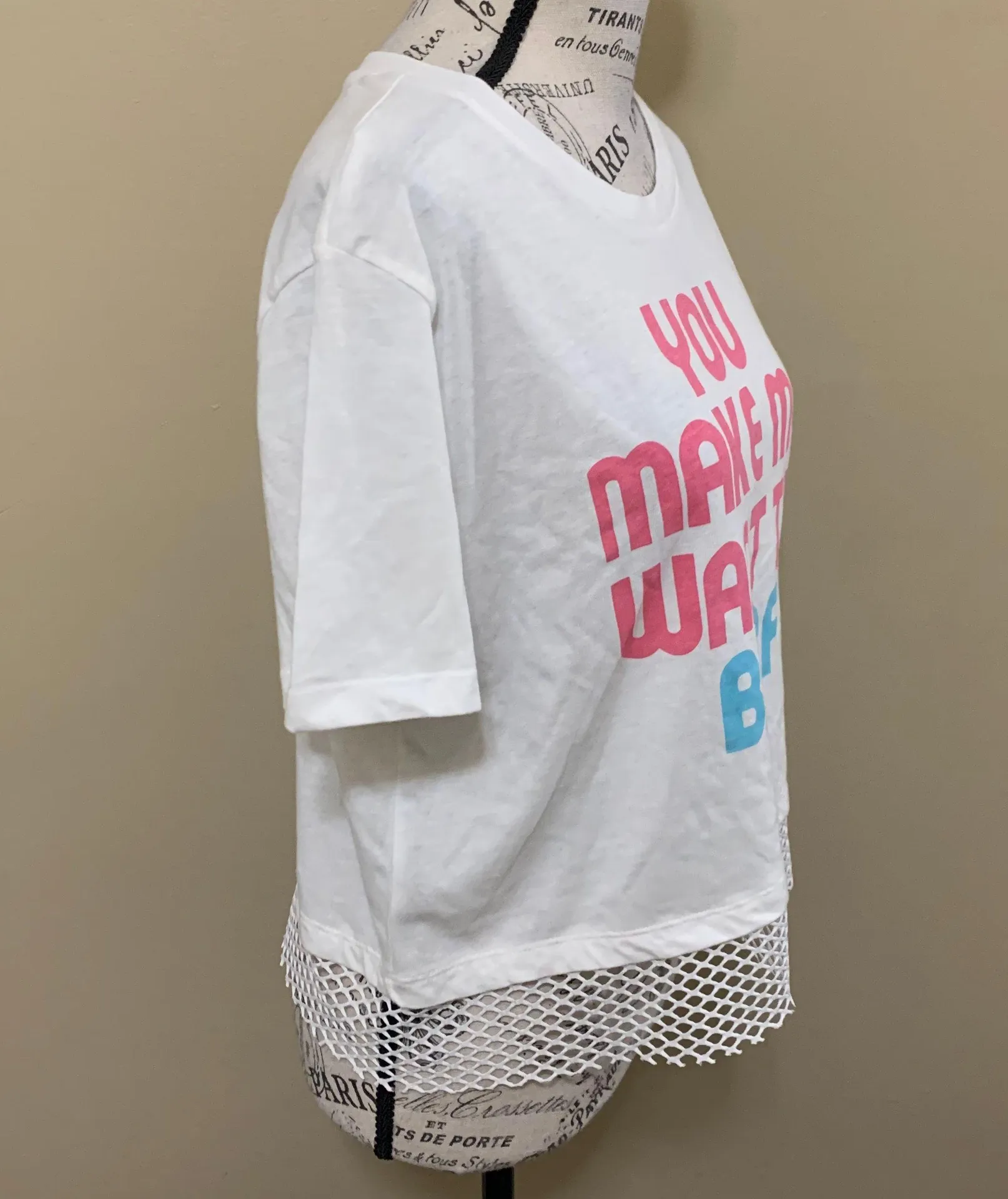 Mesh Trim Clarissa Graphic T-Shirt - Image 6