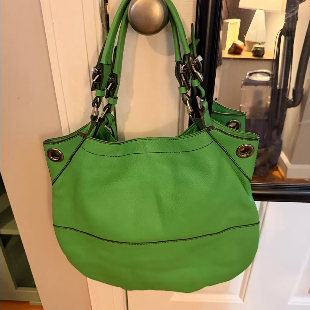 OrYANY Green Leather Tote Bag - Image 5