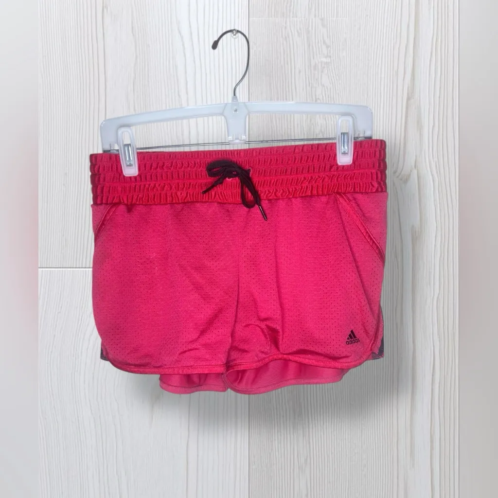 ADIDAS Women’s Hot Pink Athletic Shorts - Image 2