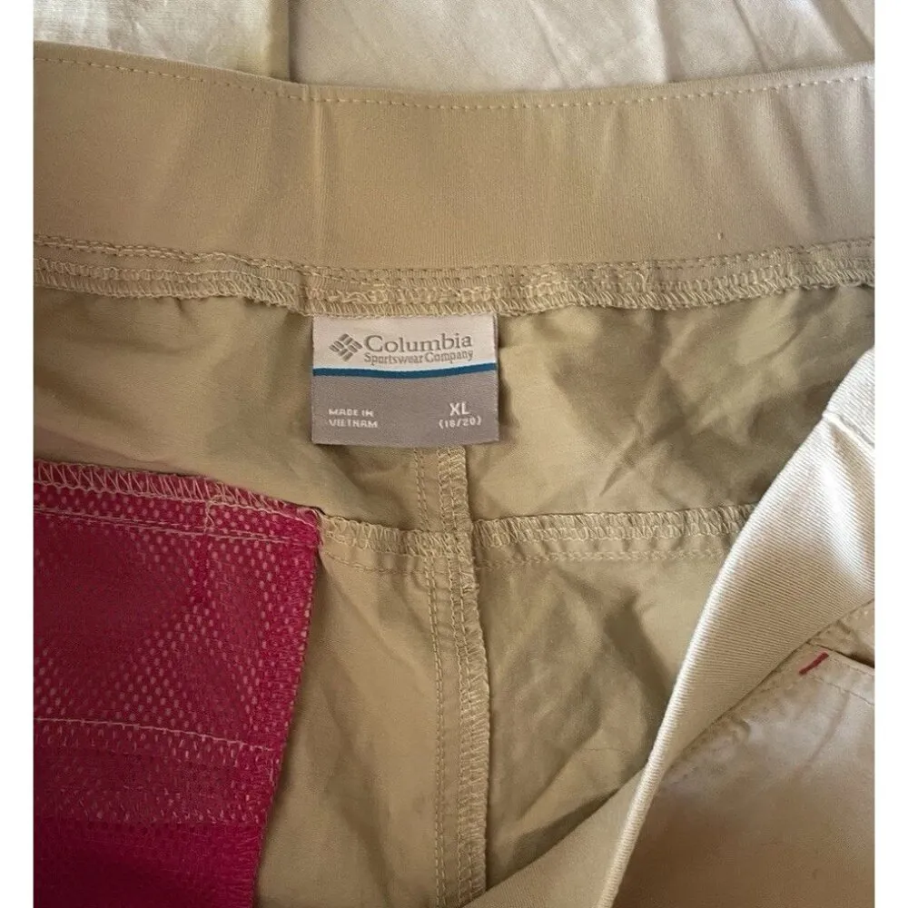 Columbia Sportswear Pants Women's Sz XL Regular Brown Cargo Outdoors Hiking - Image 9