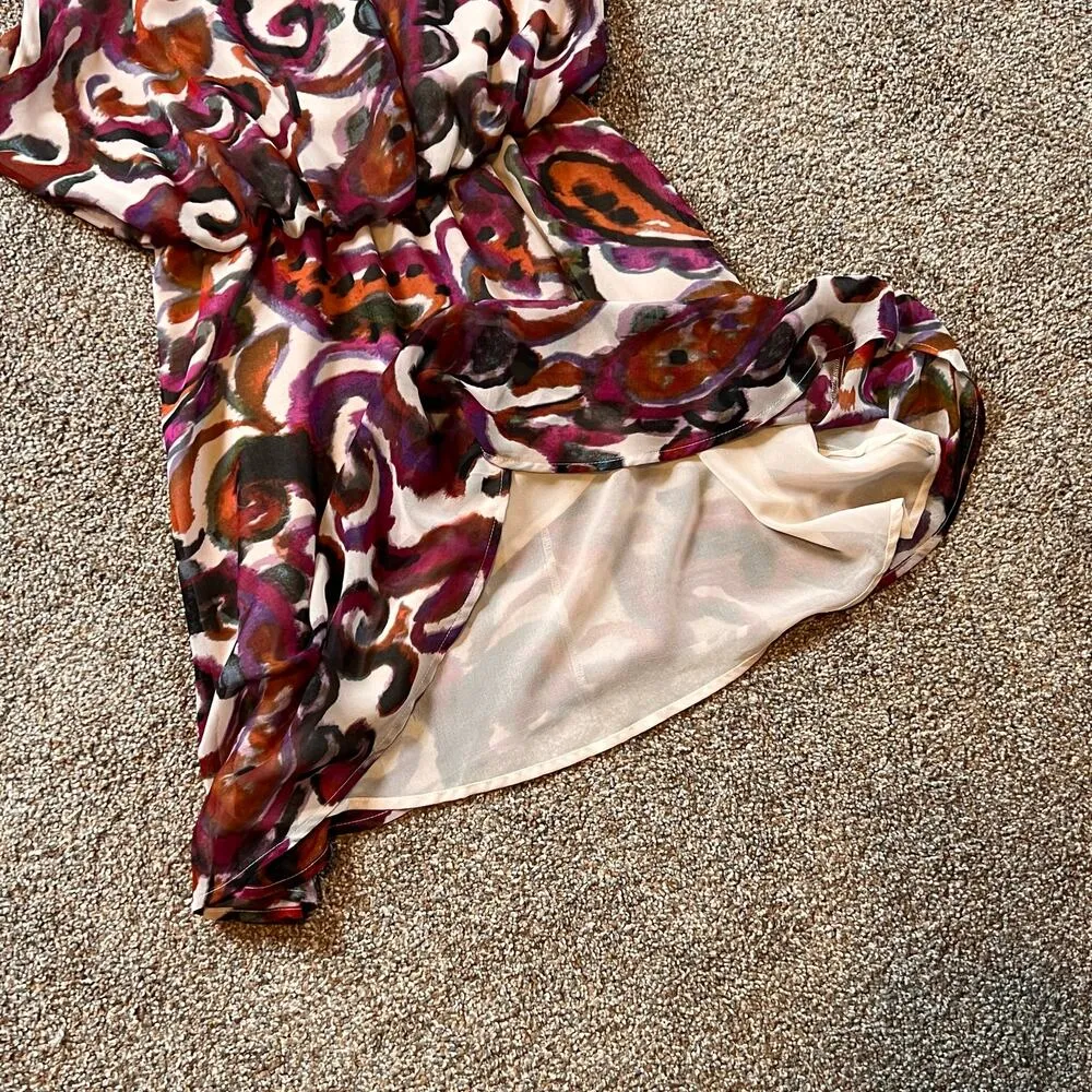 Patterson J. Kincaid Blouson Mini Shift Dress. Scoop Neck and Back. Size Large - Image 7