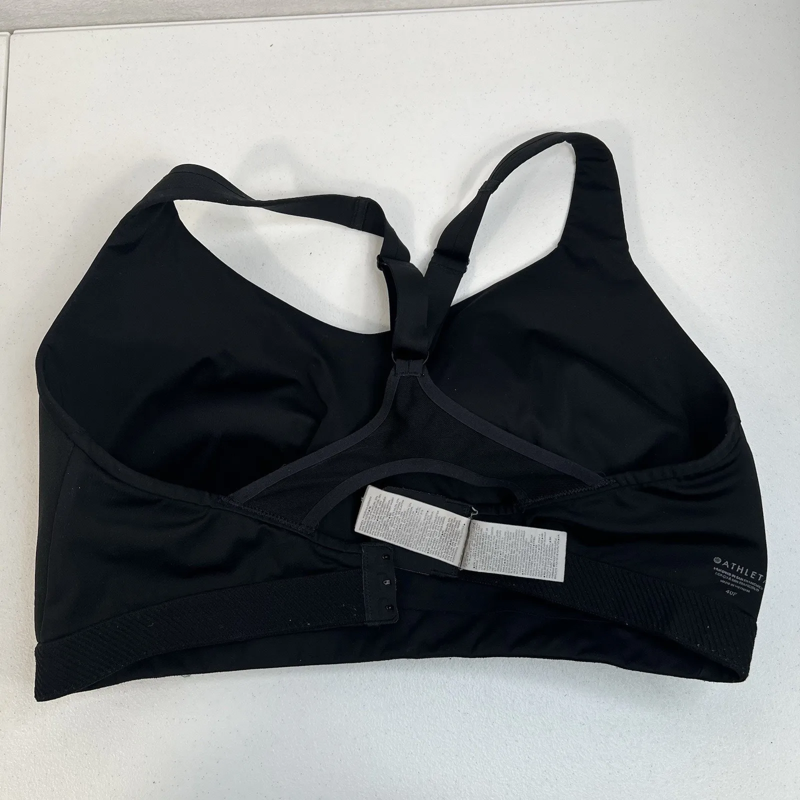 Athleta 40F Advance Sports Bra High Impact Full Coverage Black 405744 Running - Image 11