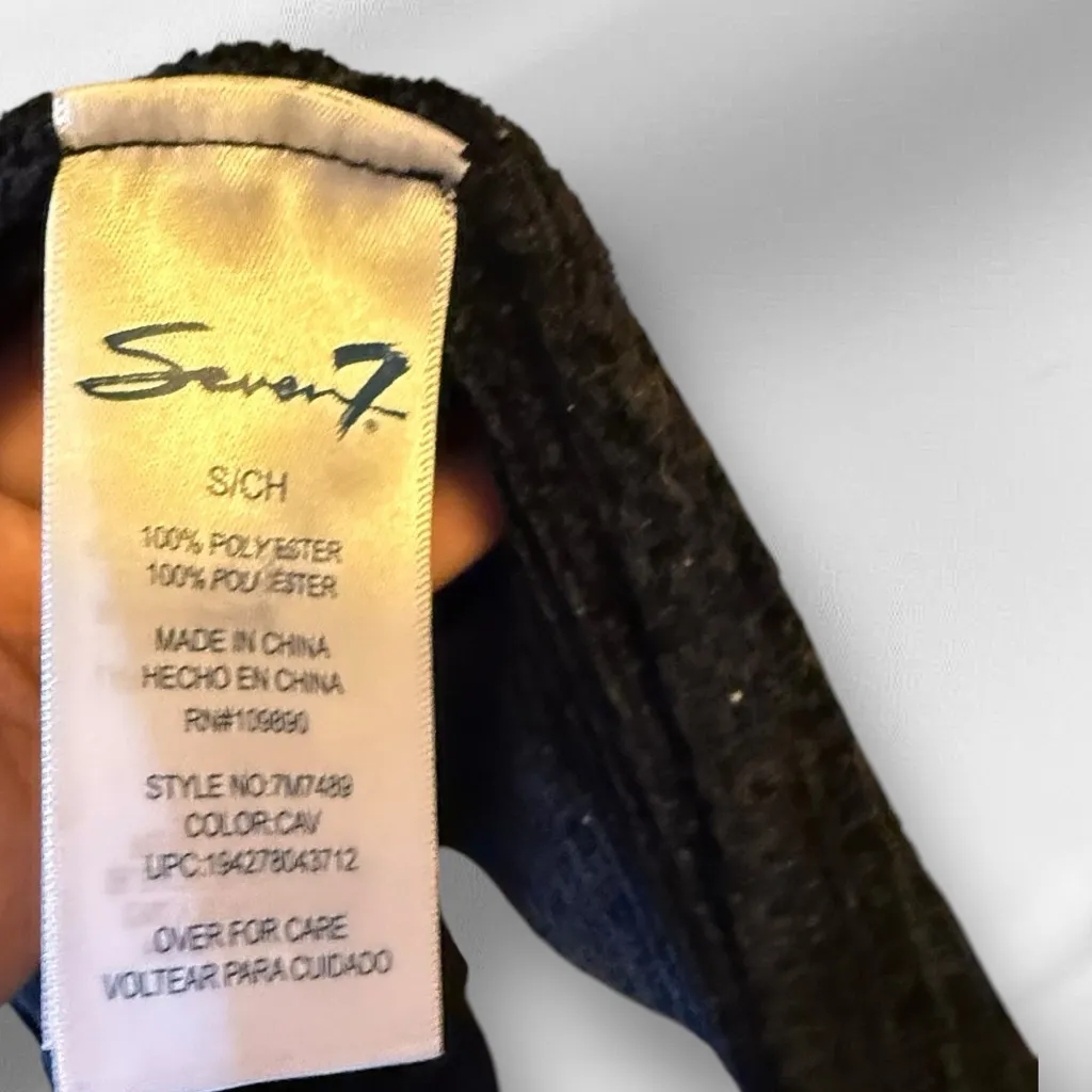Seven‎ 7 Black Cardigan Sweater - Image 4
