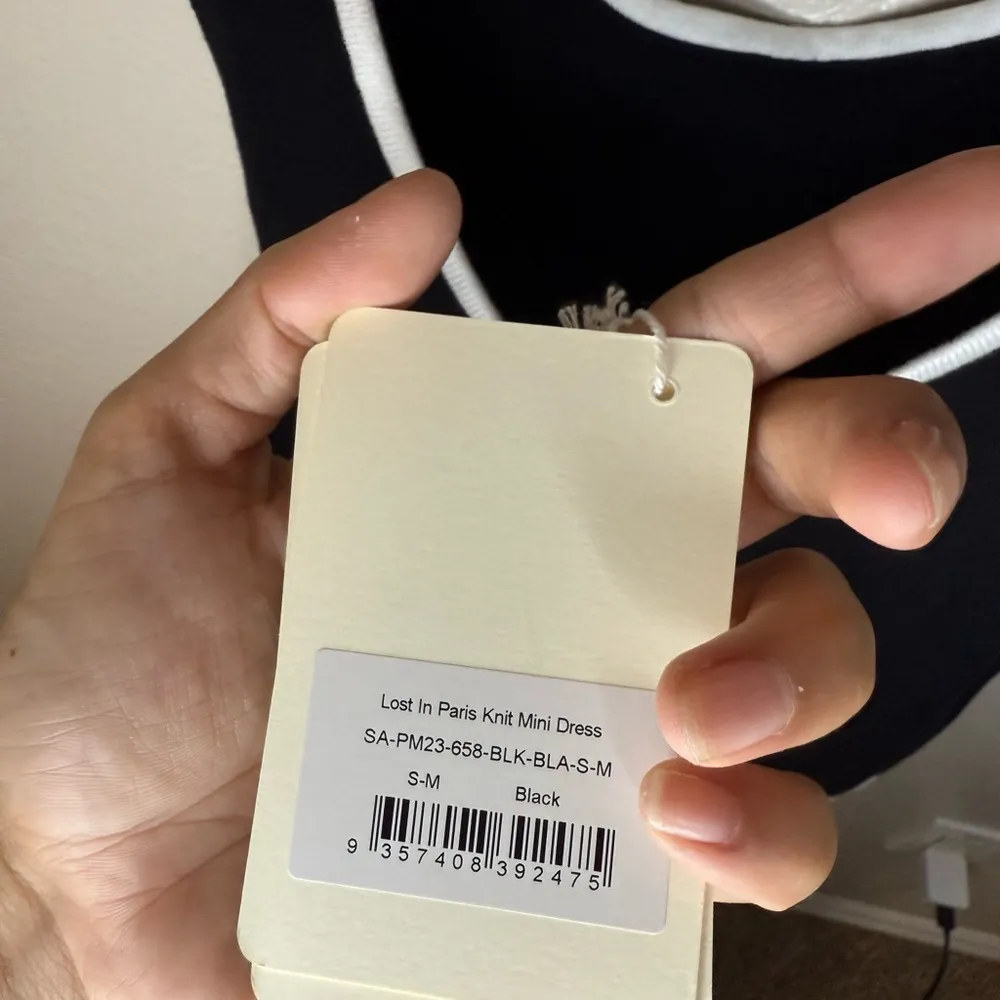 New NWT Peppermayo Exclusive - Lost In Paris Knit Mini Dress - Black - Image 8
