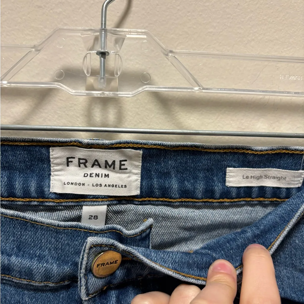 Frame Denim Le High Straight Jeans Size 28 - Image 2