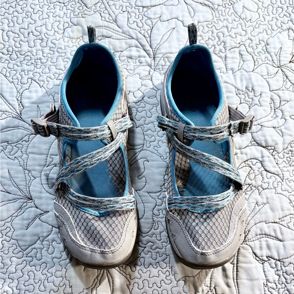 Chaco Outcross Evo MJ Water Shoes – Gray & Aqua – Women’s Size 9🧡 - Image 2