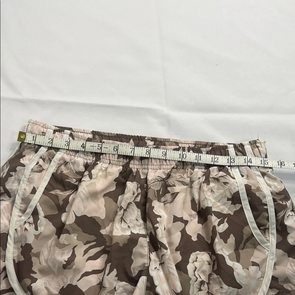 Calvin Klein Athletic Shorts Brown and Cream - Image 3