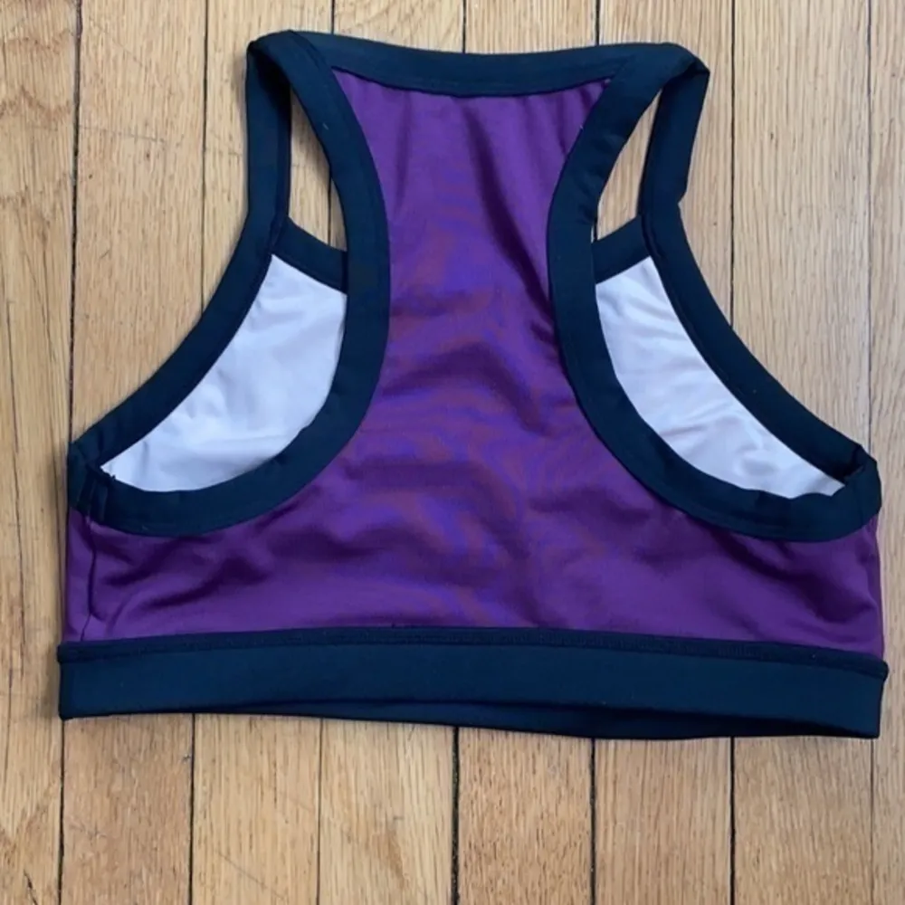 Peony and Me see purple racerback sports bra M EUC Size M - Image 2
