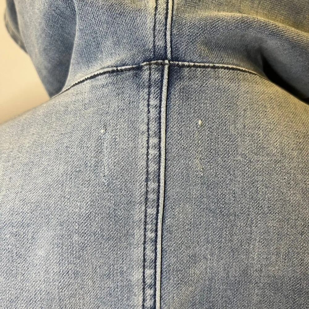 Frame Women's Denim Cropped Hoodie Size S - Image 6