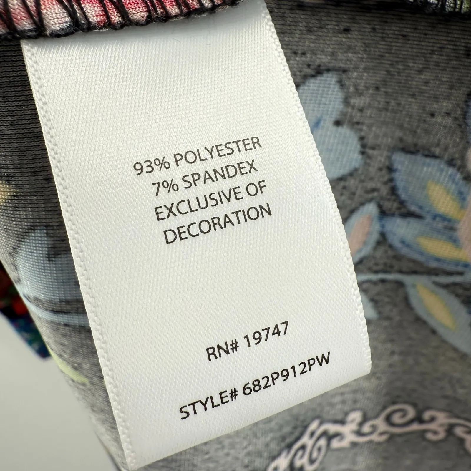 The Pioneer Woman Cardigan Size L/XL Printed Velvet Ruana Open Front Longline Black Size L - Image 14