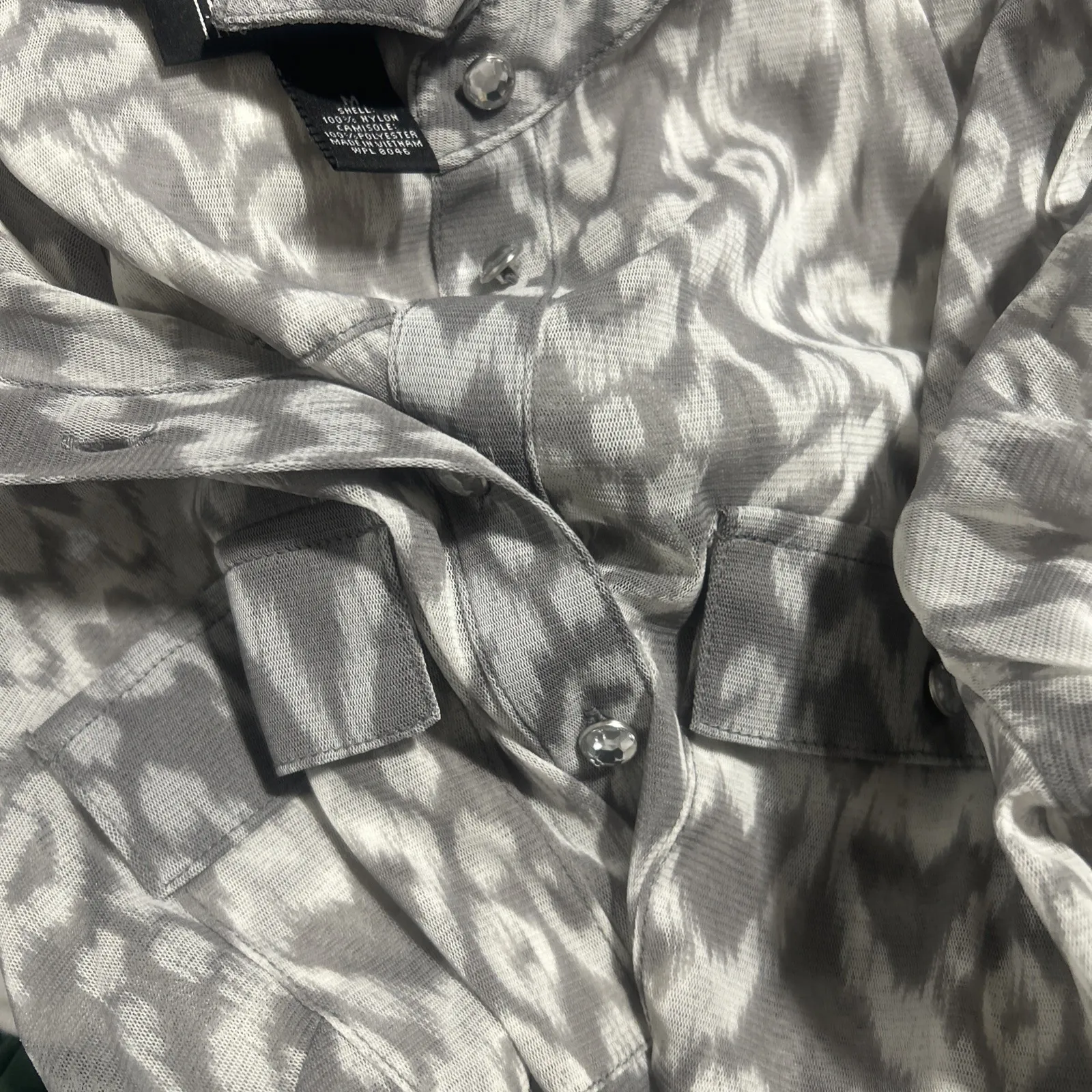 Inc‎ International Concepts Women's Blouse Size M , 100%polyester (191) Gray Size M - Image 9