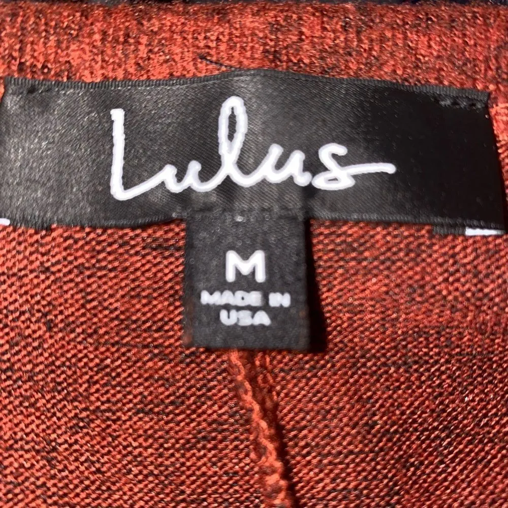 ✨HP✨Cozy Central Rust Orange Ribbed Sweater Top✨ Orange Size M - Image 6