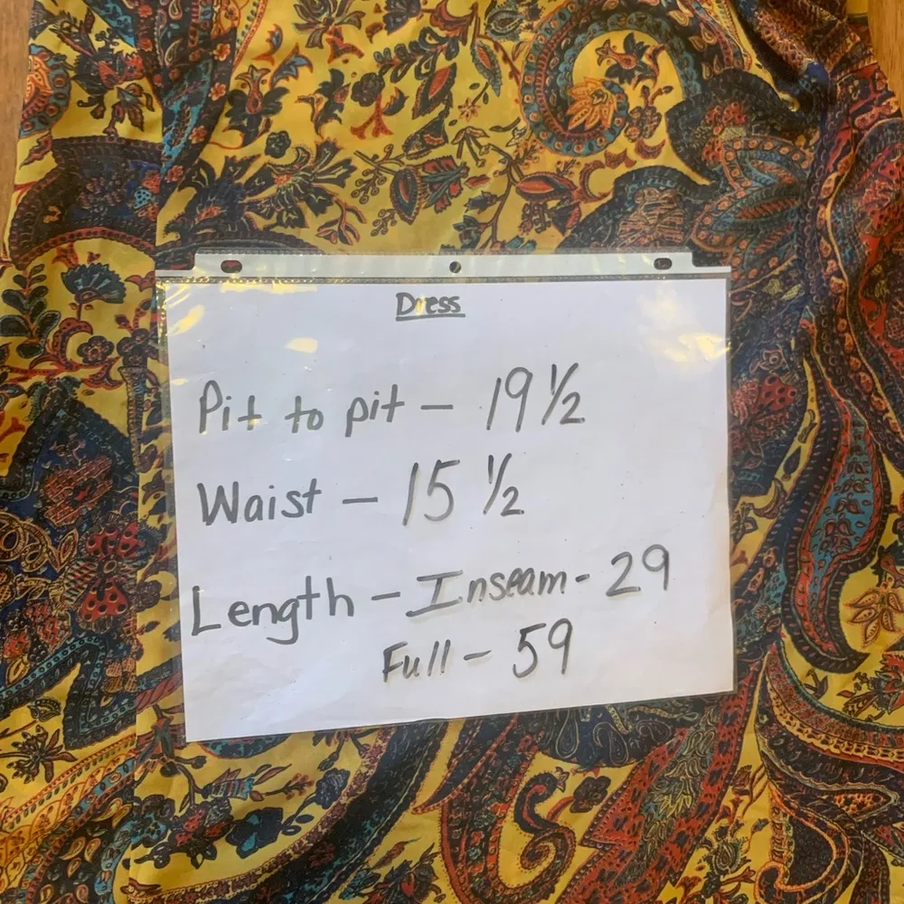 Anthropology Ranna Gill Jumpsuit 12 Paisley pattern Georgia Wide Beaded top Gold - Image 8