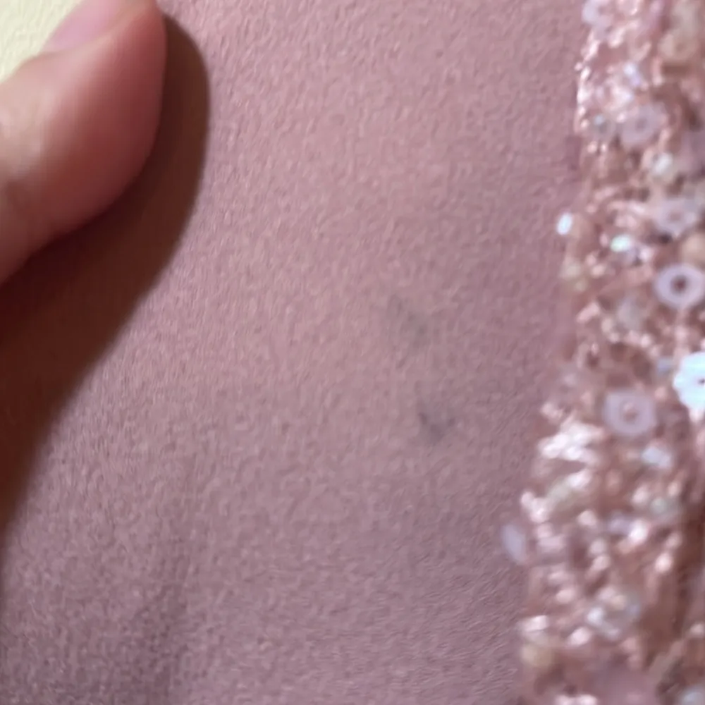 Women’s JS Collections Beaded Sleeve V-Neck Stretch Crepe Gown - Image 13