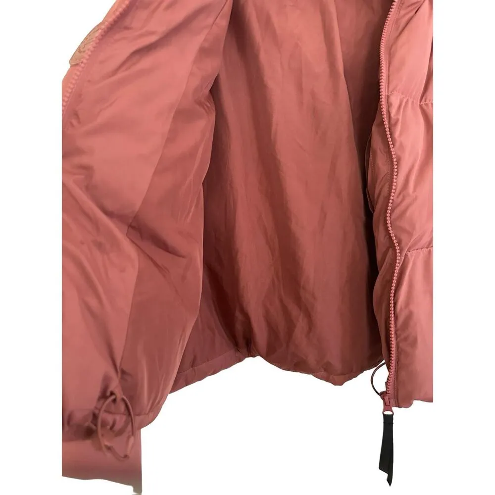 Fabletics Wander Cropped Puffer cherry mocha size small - Image 5