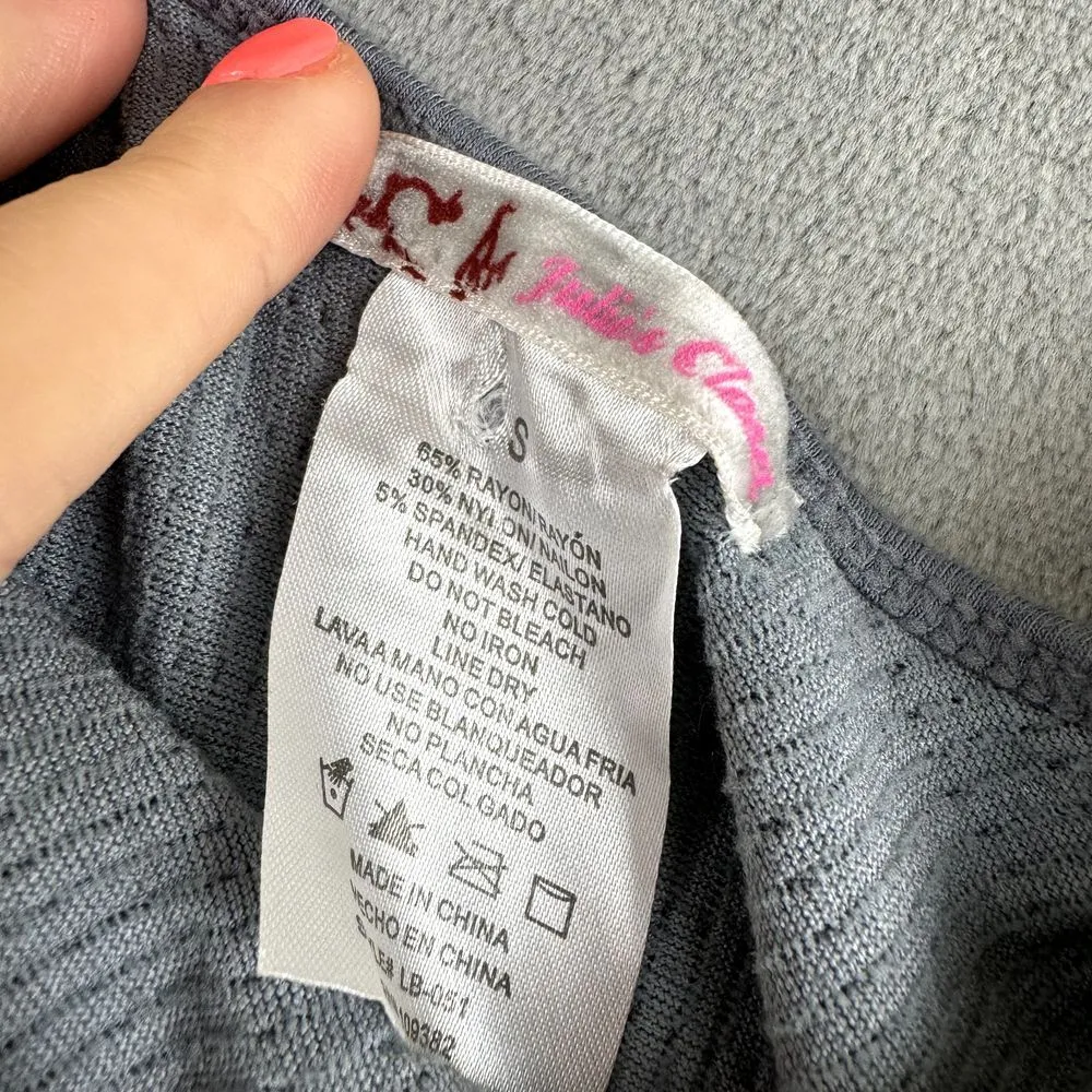 Julies Closet Womens Mini Dress Size Small Y2K‎ Babydoll Gray Fairy Grunge Punk - Image 5