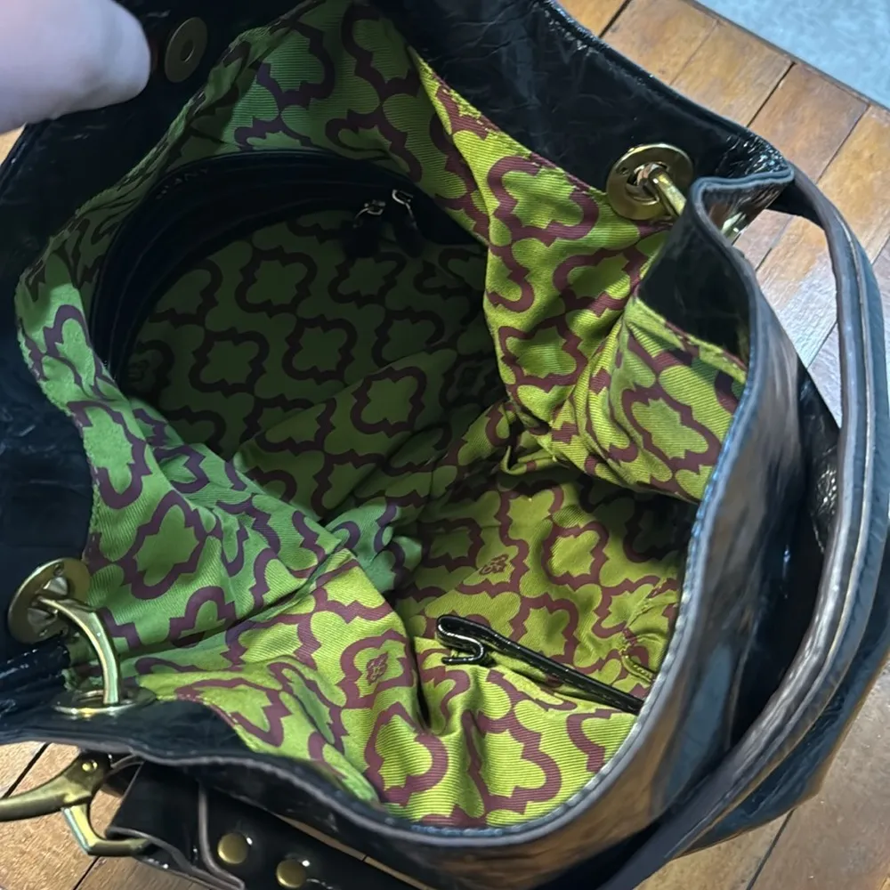 Oryany Black Leather Hobo Bag - Image 3