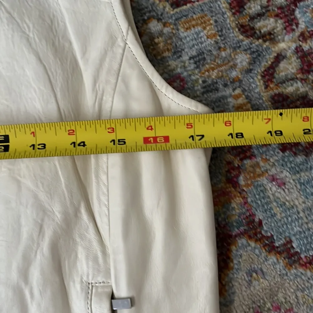 Ralph Lauren cream leather vest - Image 5