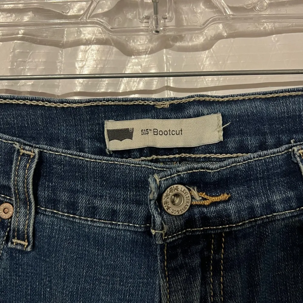 Levi's Blue Denim 515 Bootcut Flower Jeans Size W30 L30 - Image 2