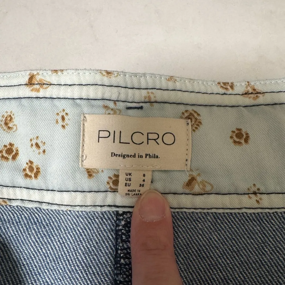 Anthropologie Pilcro Barrel Denim Midi Skirt 4 Dark Denim - Image 8