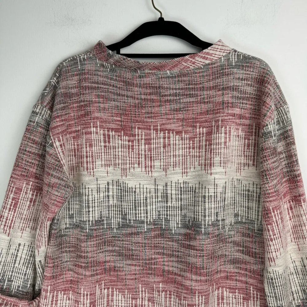 Anthropologie Postmark Etched Sunset Pullover Top Sz XS Pockets Art to Wear - Image 13