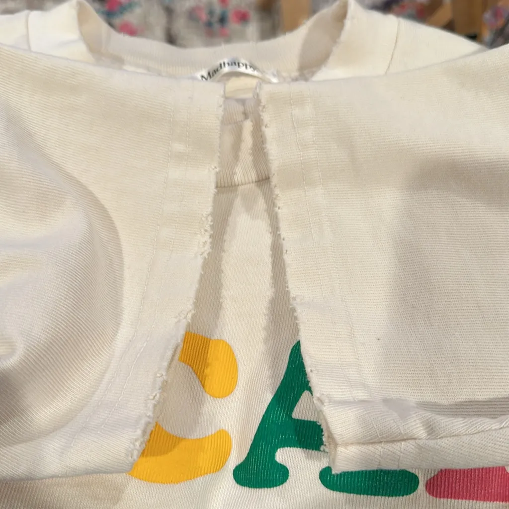 MADHAPPY LOCAL OPTIMIST GRAPHIC RELAXED FIT OVERSIZED SHORT SLEEVE TEE SHIRT XS - Image 5