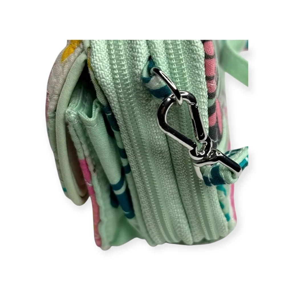 new Vera Bradley ✿ Iconic RFID All In One Little Crossbody Bag ✿ Mint Flowers ✿ - Image 9
