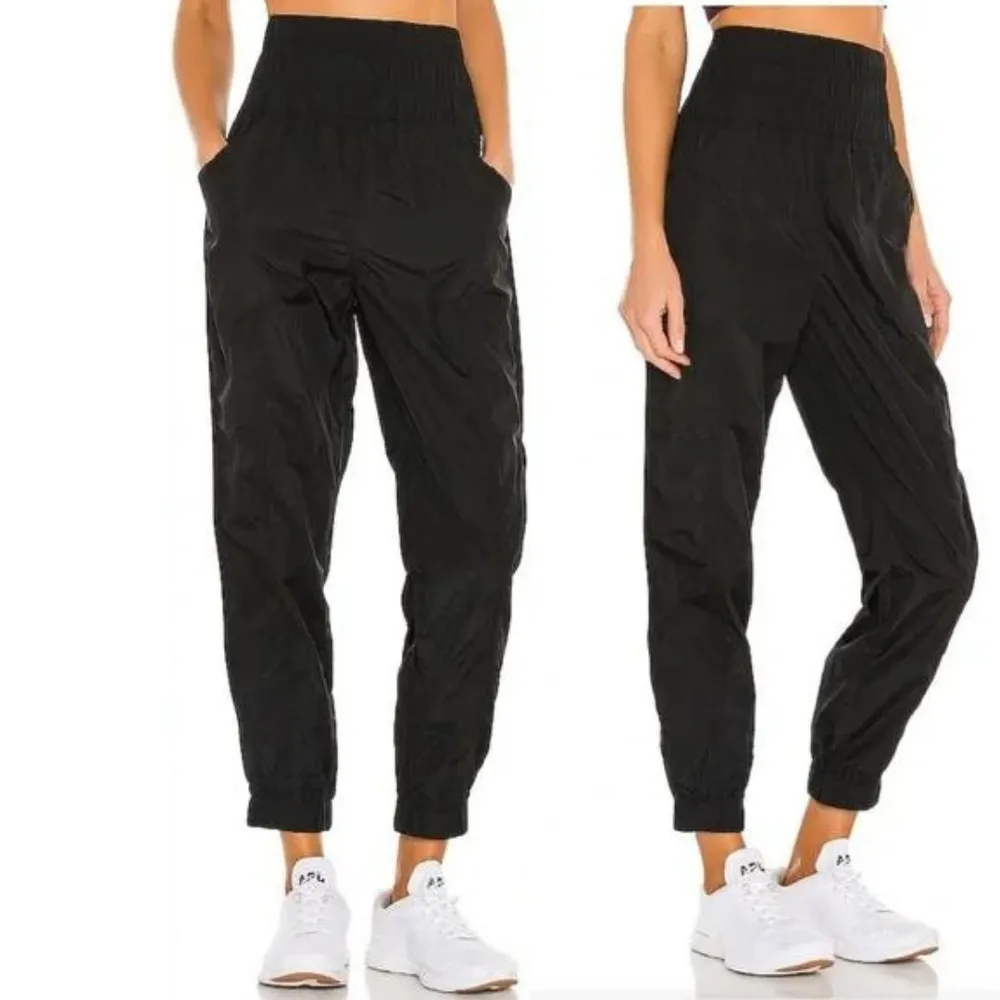 Movement The Way Home Black Nylon High Rise Parachute Pants XS NWOT - Image 3