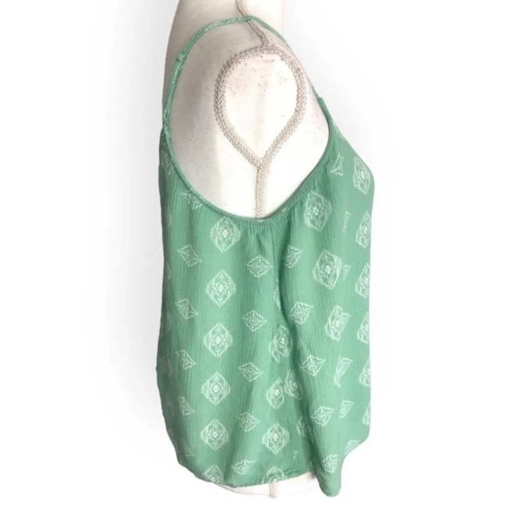 SO Juniors Button Front Aztec Print Sleeveless Tank Top - Image 83