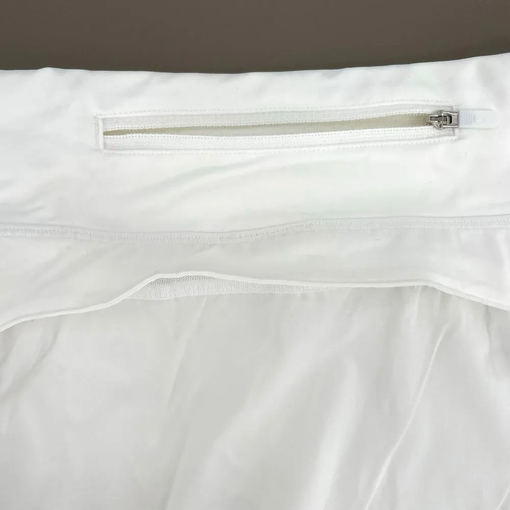 Lululemon Play Off The Pleats White Skirt Athletic Tennis Golf Skort Size 8 - Image 7