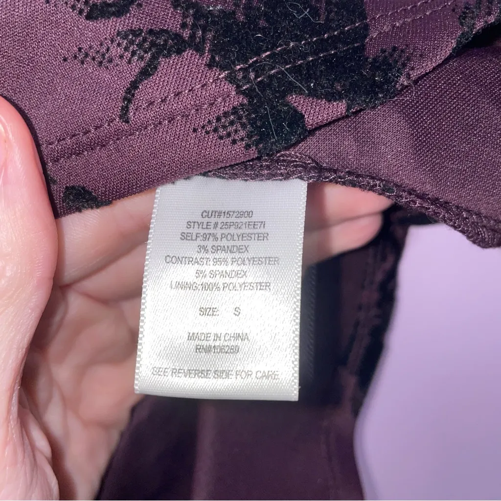 Trixxi Cocktail Dress Women Size S Burnout Velvet Mesh Whimsigoth Fairy Grunge - Image 4