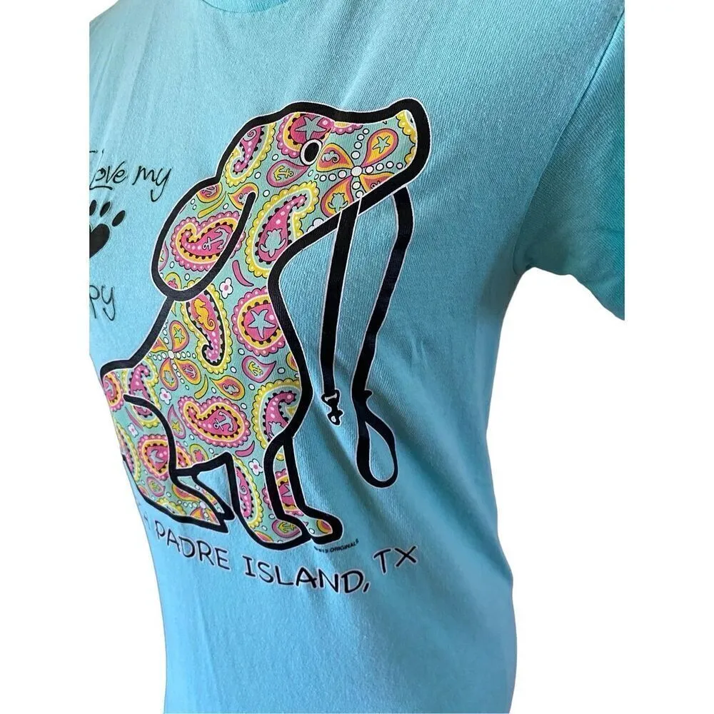 Delta Pro Weight I Love My Puppy T Shirt South Padre Island - Image 5