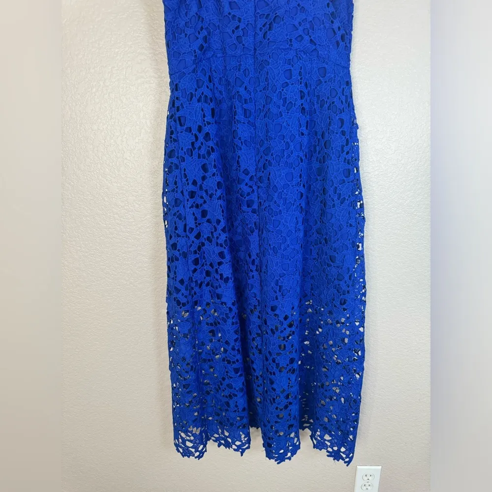 Astr The Label A Line Lace Midi Dress size XL in Colbalt Blue 
Royal Blue - Image 9