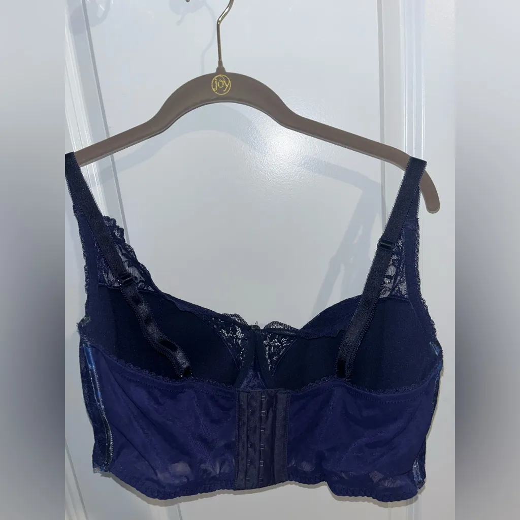 Adore Me Longline Balconette Contour Lace Trim Celestial Galaxy Corset 40H Bra - Image 10