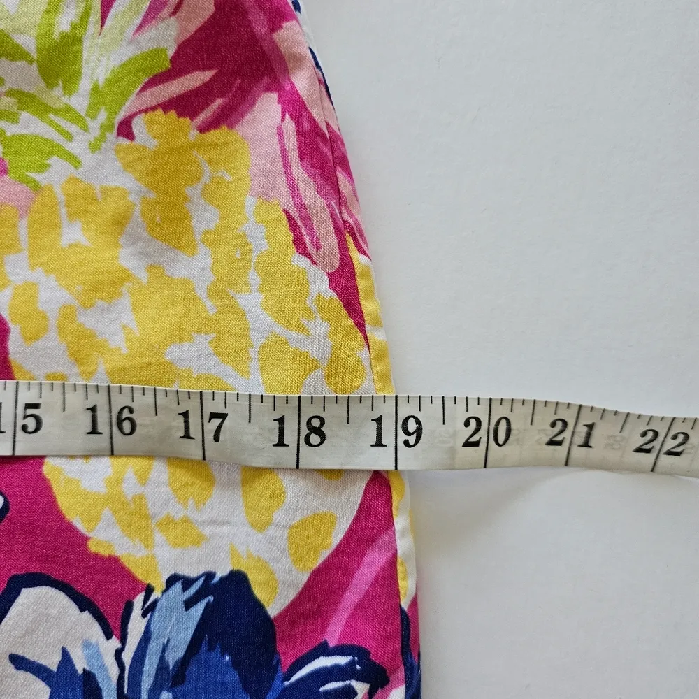 Rafaella Cosmo Pink Tropical Comfort Stretch Waistband Skorts Size Small - Image 7