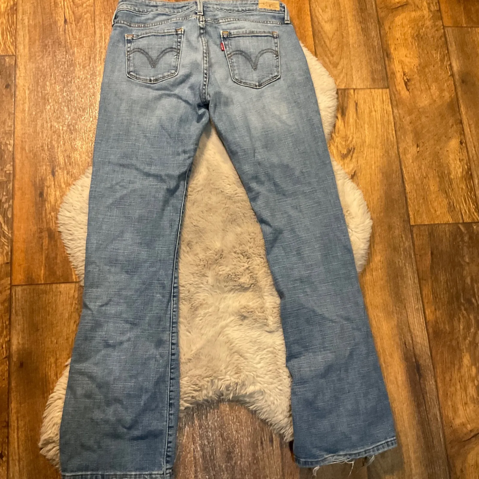 Levi's 545 Low Rise Boot Cut Denim Jeans Size 6 Medium Blue Womens - Image 8