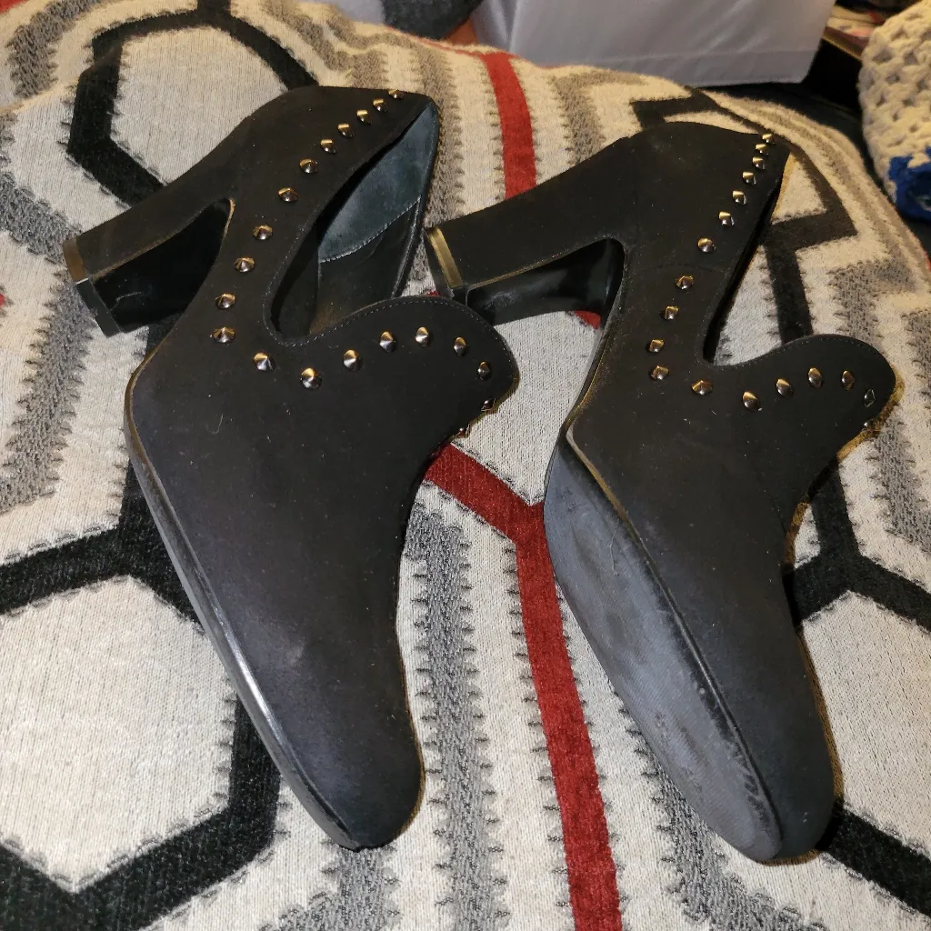 Sesto Meucci studded suede shoes Black Size 8 - Image 6