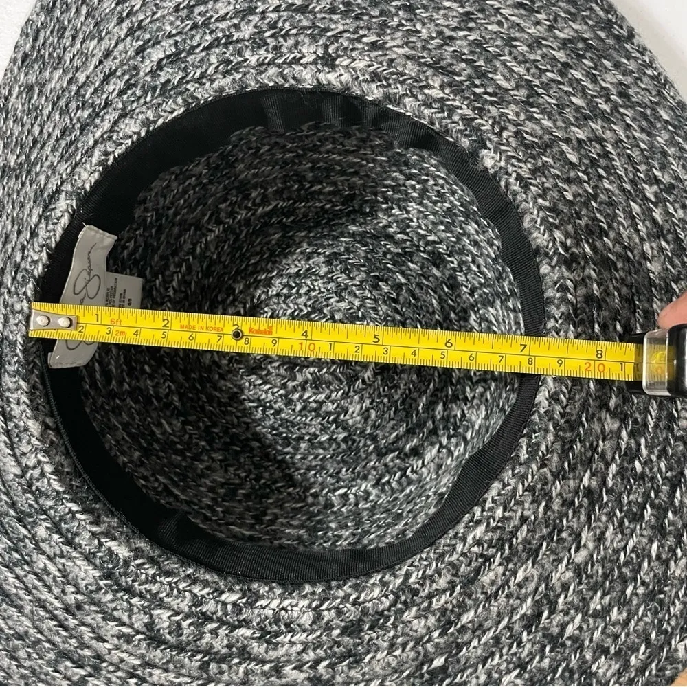 Jessica Simpson  Floppy Fall Winter Hat in Grey with Black Bow accent - Image 9