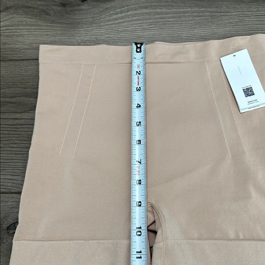 Spanx Sculpt OnCore Mid Thigh Slimming High Rise Shorts Nude Size XL - Image 7