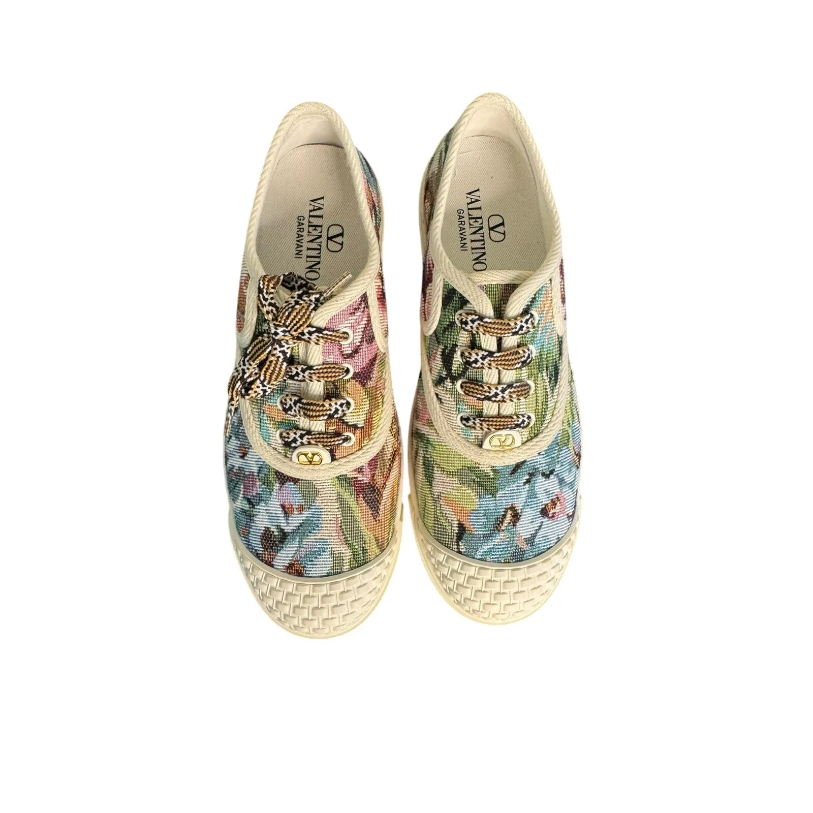 Valentino Garavani NIB Bay by Bay Floral Canvas Low - Image 8