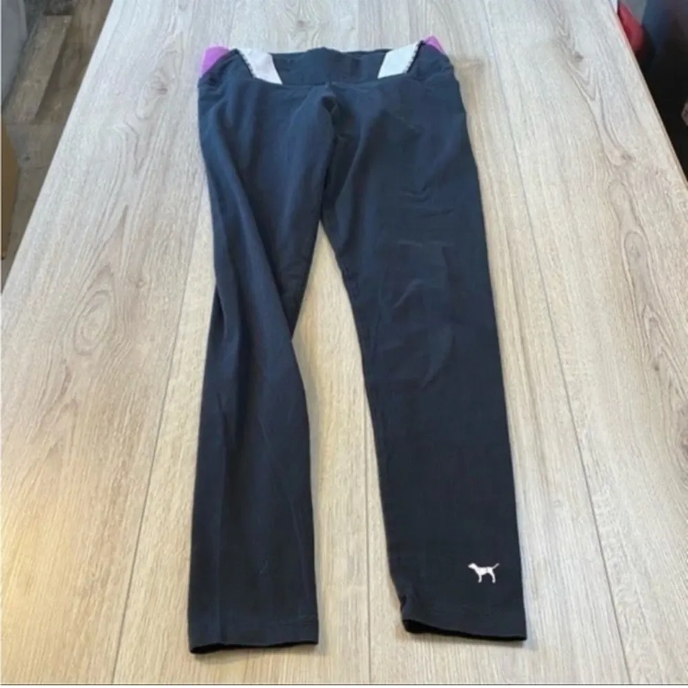 Victoria’s Secret pink Black Leggings with Purple tights - Image 2