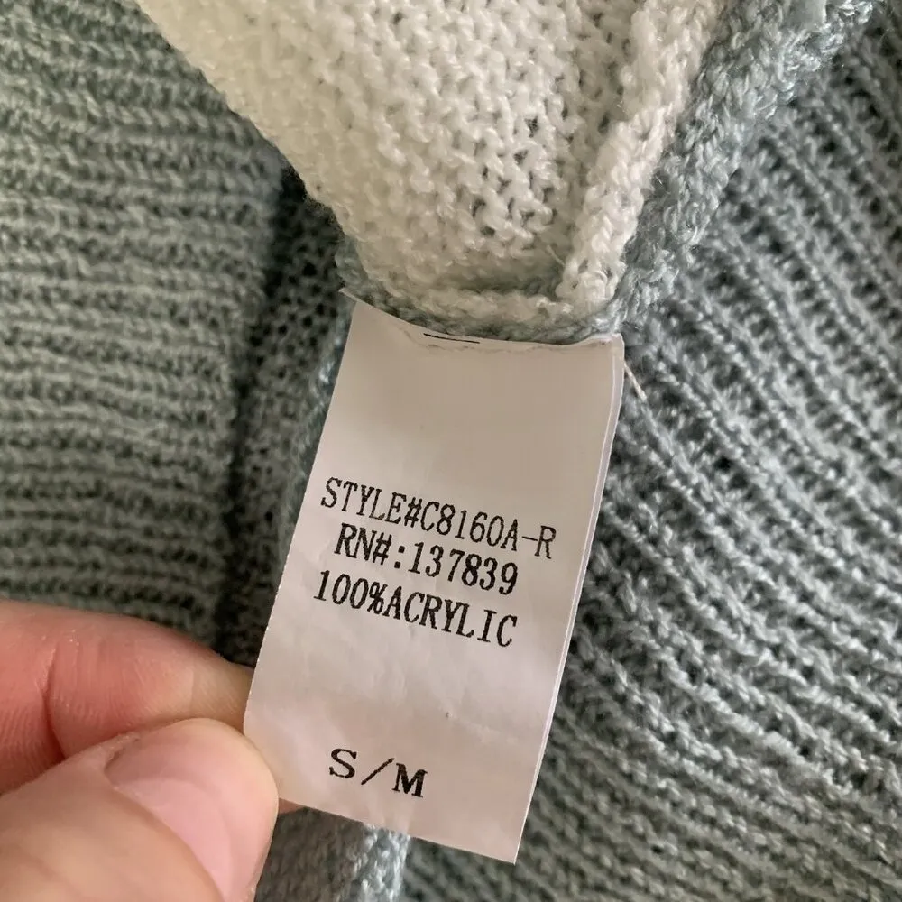 Dreamers Sweater Medium Boatneck Pullover Colorblock Cozy Fall‎ - Image 5