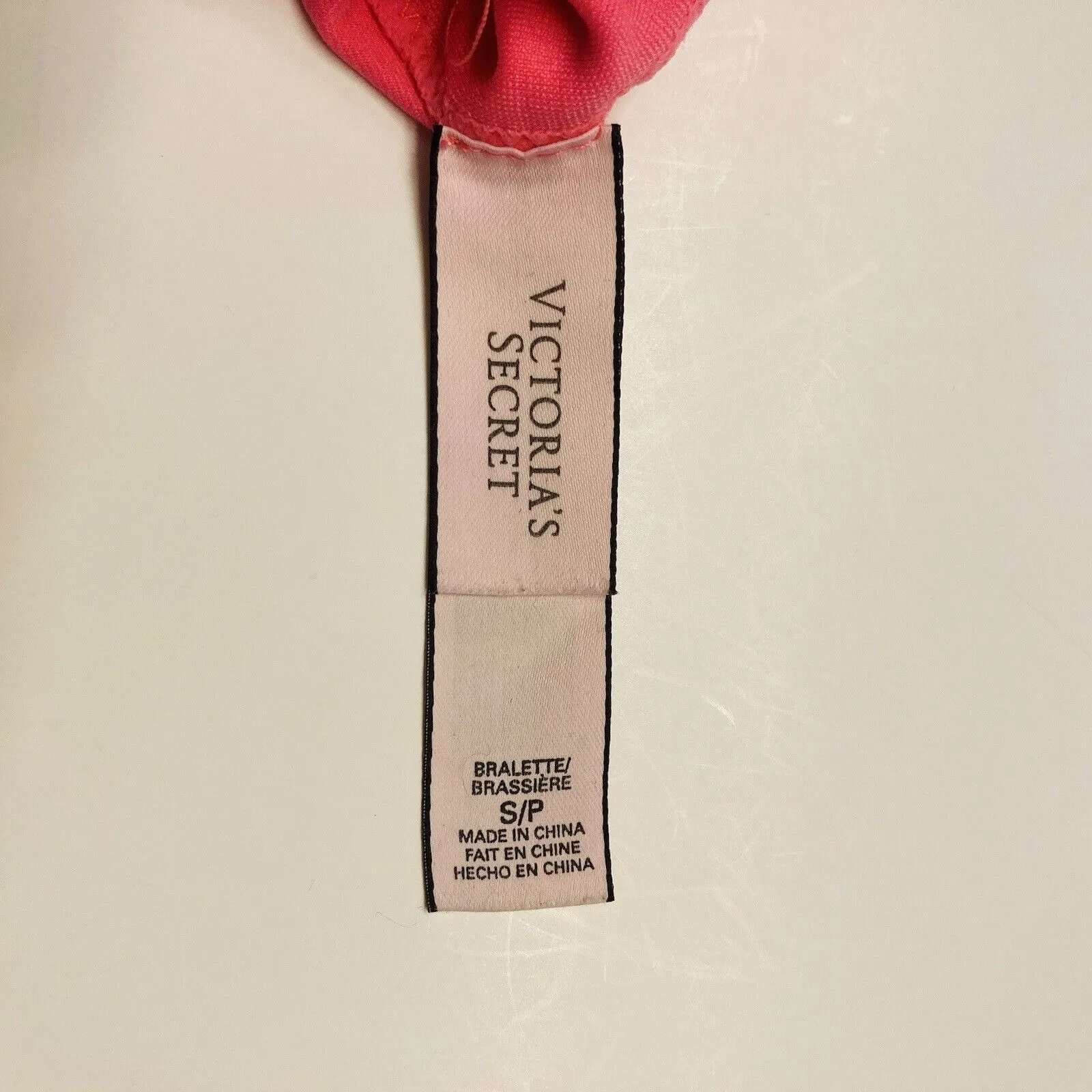 Victoria's Secret Pink Bralette Bra Lattice Band Strappy Back Unlined‎ Sz Small - Image 6