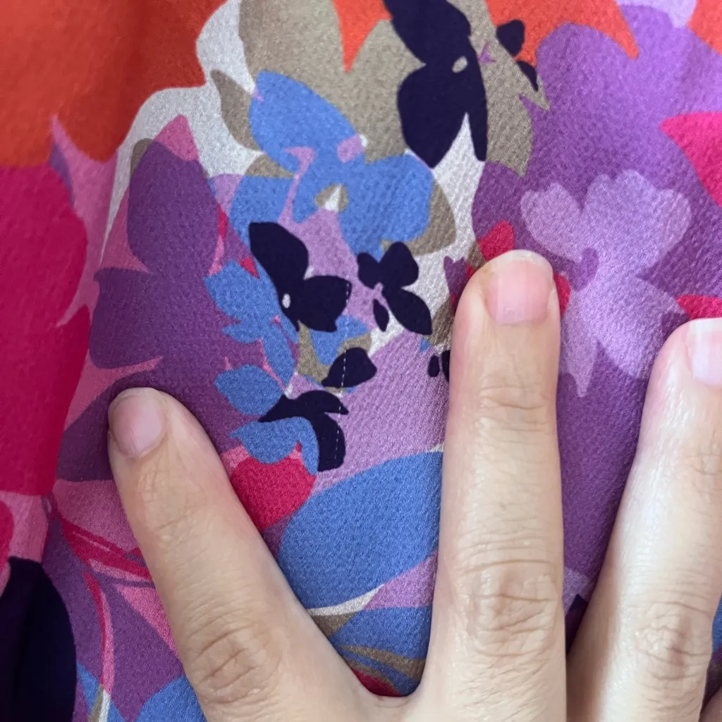 NEW Aidan‎ Mattox Pink Floral One-Shoulder  Dress Size 10 Ruffle - Image 7