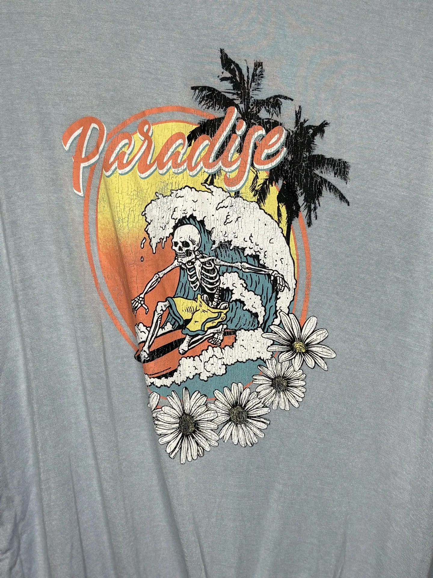 ⸻ Homegirl Society “Paradise” Graphic Muscle Tank Top Gray Size M - Image 2