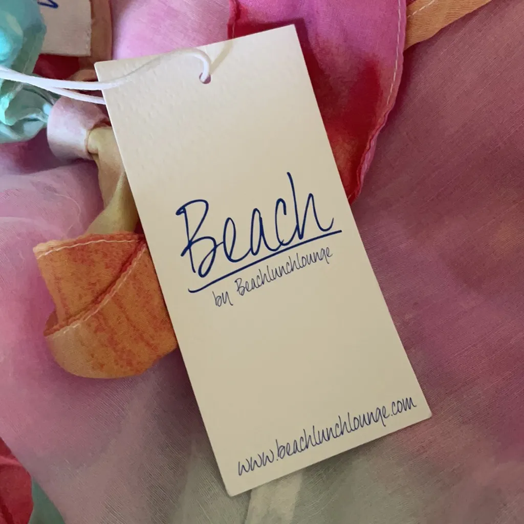 NWT Beach By BeachLounge Tie Dye Maxwell SwimCover Yellow Size XS - Image 6