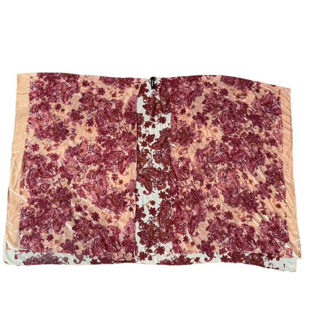 NEW Torrid Velvet Burnout Pink Red Whimsy Goth Fairy Kimono Cardigan Shawl Sheer - Image 9